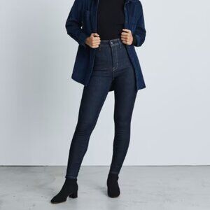 Everlane - The Way-High® Clean Front Skinny Jean - Dark Indigo - Size 29